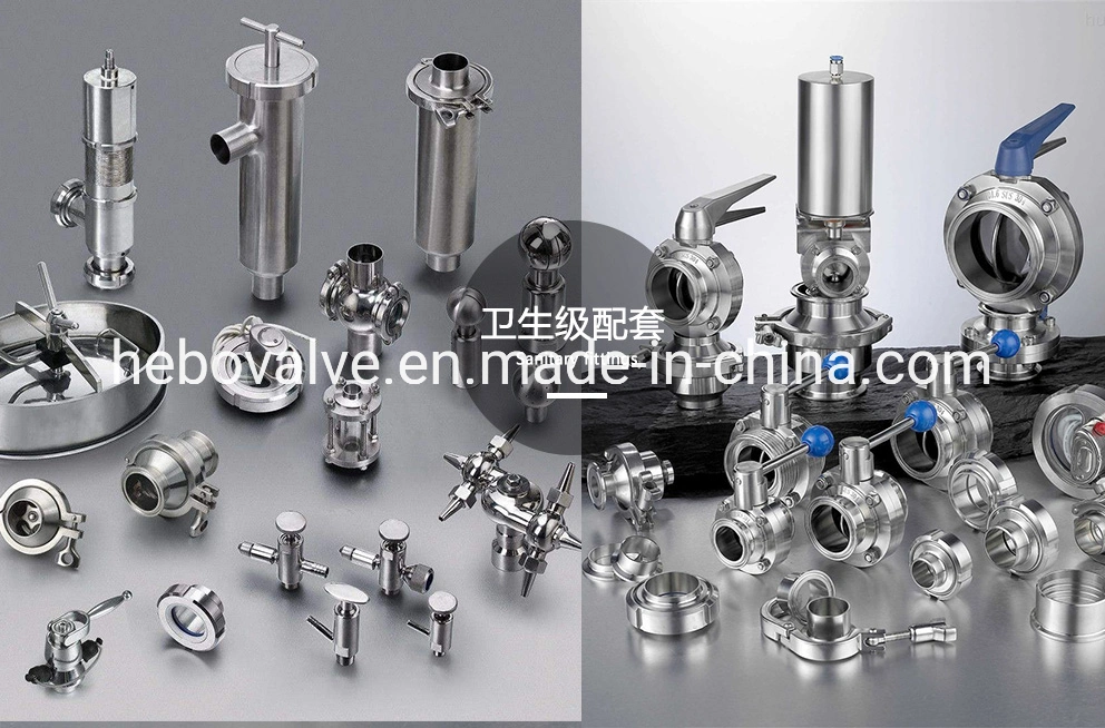 Sanitary Stainless Steel Pneumatic Angle Seat Valve SS304 Clamped